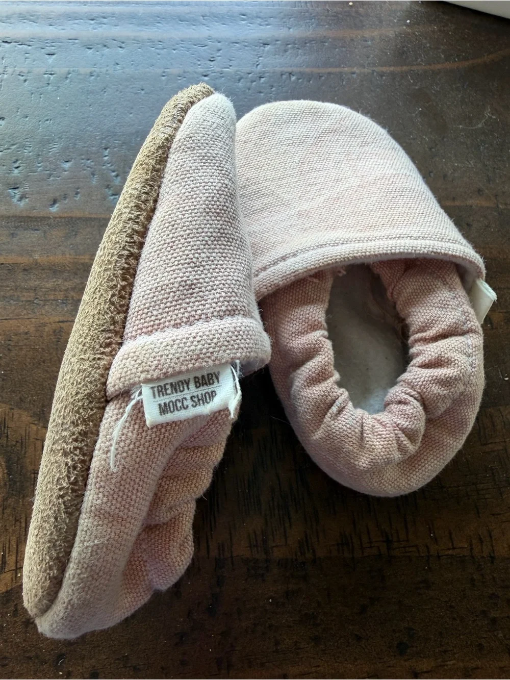 Soft Blush Kids Moccasin Slip-Ons - Gentle Fit Baby Shoes
